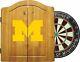 Imperial Dart Cabinet Set Steel Tip Bristle Dartboard Michigan Wolverines