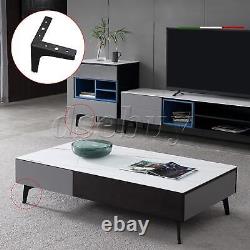 Pieds de meubles triangulaires pour cabinet, canapé, remplacement DIY 13x13x13cm noir.
