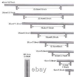 Poignées de tiroir en acier inoxydable pour armoire de cuisine brossée, lot de 2 à 16 pouces