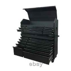 Poitrine À Outils Combos 56 Po. W 23-drawer, Deep And Rolling Cabinet Set, Matte Black
