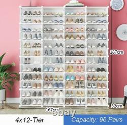 Rangement Organisateur Rack De Chaussures Unité De Porte Libre Cube Cabinet 10tier Étagère Empilable