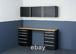Trinity Tlspbk-0617 Garage Set Cabinet 6-piece Avec 72 Bois Top Noir
