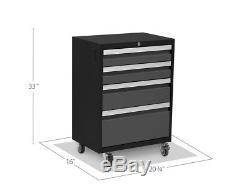 Warehouse Steel Cabinet Set Mobilier De Rangement Pour Garage Automobile, 8 Pièces, Rouge